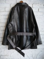 画像5: Gurank Lamb leather short trench  coat グランク ラムレザーショートトレンチコート (2567) (5)