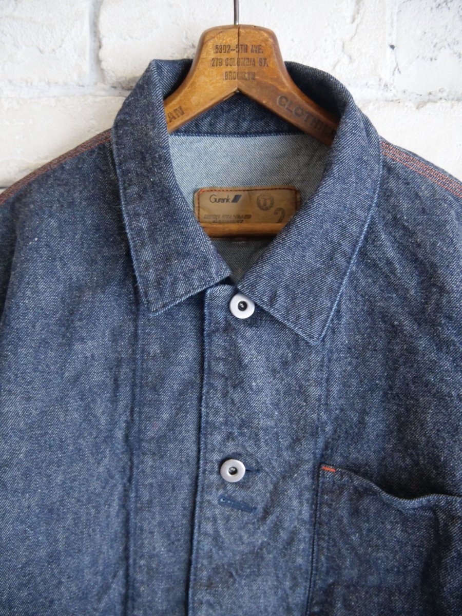 画像2: Gurank 13oz raw denim SL coverall  グランク 13oz ローデニムカバーオール (2546D) (2)