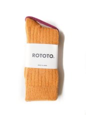 画像4: ROTOTO COTTON WOOL RIBBED CREW SOCKS ロトト コットンウールリブドクルーソックス（R1327-202） (4)