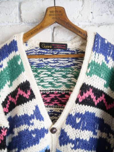 画像2: Gurank Hand knitting cardigan  グランク ハンドニットカーディガン (2568)