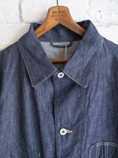 画像2: Gurank 13oz raw denim SL coverall  グランク 13oz ローデニムカバーオール (2546D)