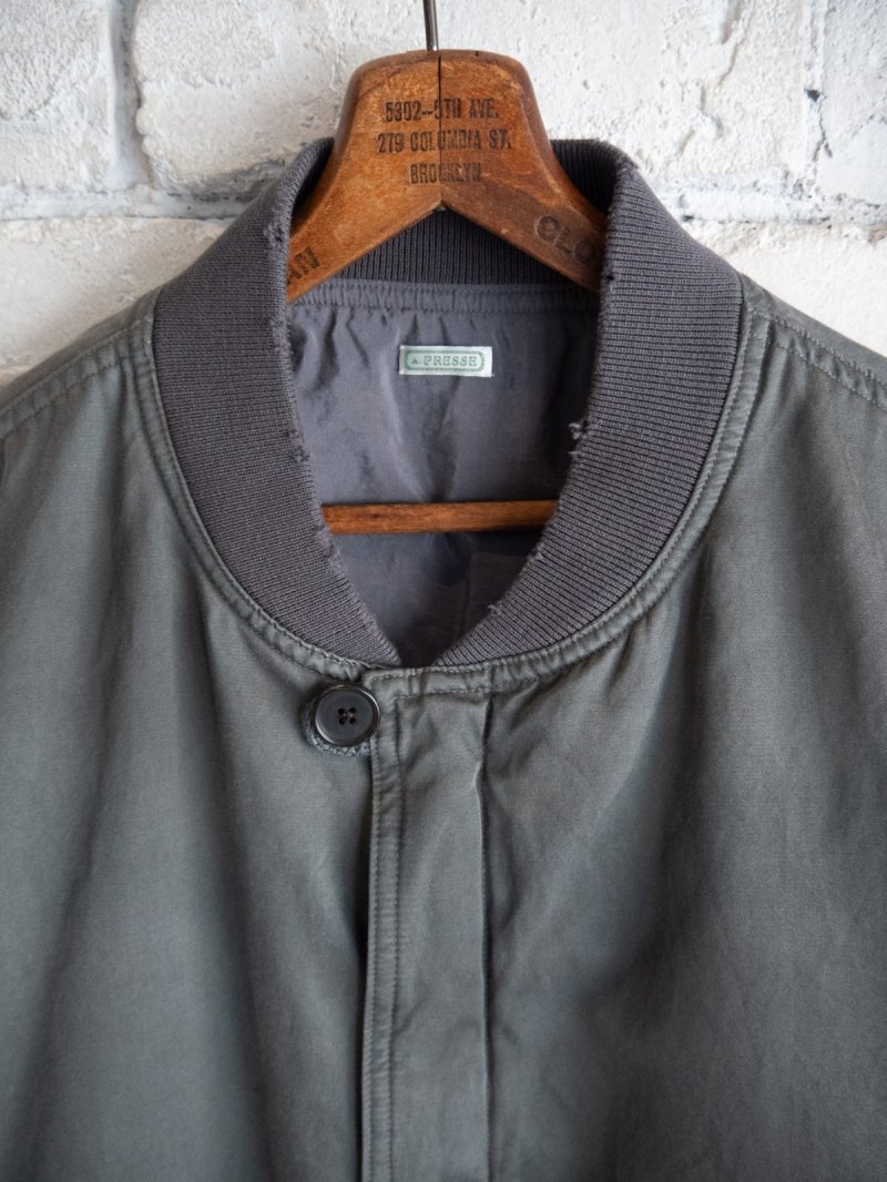 画像2: A.PRESSE Vintage Silk bomber Jacket アプレッセ ヴィンテージシルクボンバージャケット (25AAP-01-27)