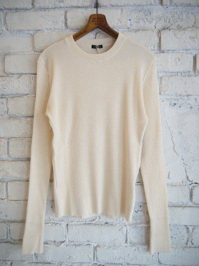 画像1: R&D.M.Co- / OLDMAN'S TAILOR RIB KNIT&SEW CREW NECK SHIRT  オールドマンズテーラー アールアンドディーエムコー リブニットソークルーネックシャツ（7788）