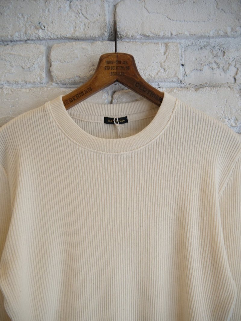 画像2: R&D.M.Co- / OLDMAN'S TAILOR RIB KNIT&SEW CREW NECK SHIRT オールドマンズテーラー アールアンドディーエムコー リブニットソークルーネックシャツ(7788)