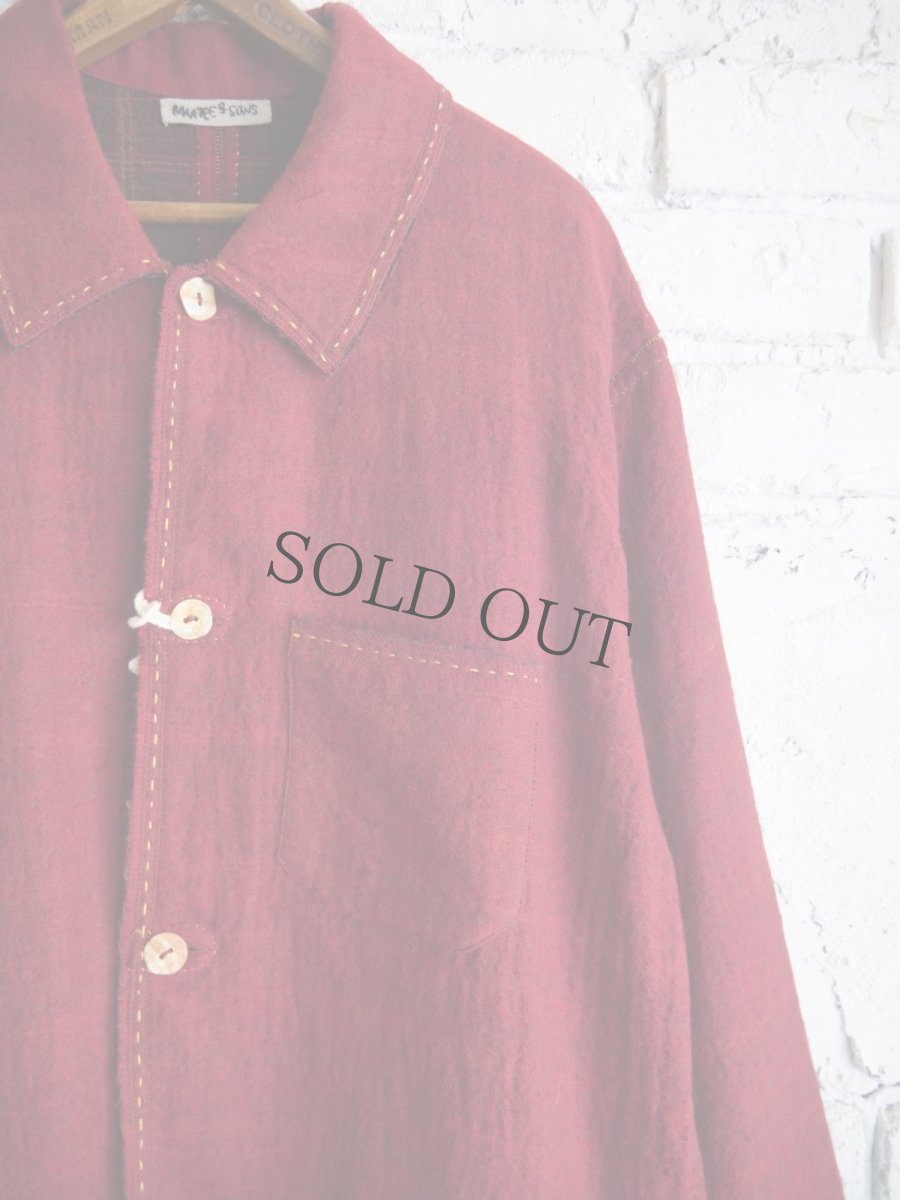 画像3: MAATEE&SONS GUPTA WOOL W FACE COVERALL マーティーアンドサンズ ギュプタウールダブルフェイスカバーオール (MT5303-0606) (3)