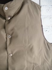 画像3: cale silk plain weave down vest カル シルク平織ダウンベスト C253F13V01 (3)