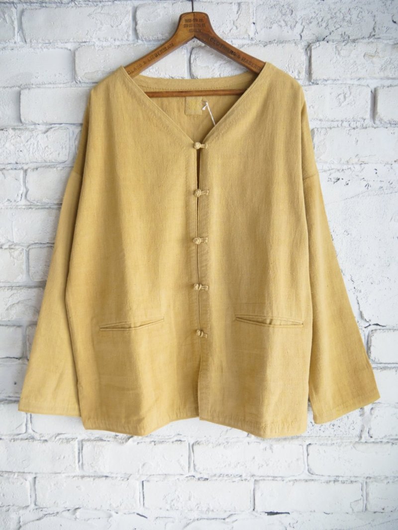画像1: CALICO キャリコ キントップス イブラヒムアジュラック布カラコットン CAW121AJKC YL