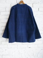 画像5: CALICO キャリコ 天然染ゼロカウントカディショートスタンドカラージャケット UJ0021 C1200 (5)