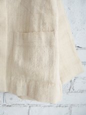 画像3: CALICO キャリコ 手織シープウール×カラコットンショートスタンドカラージャケット UJ0021 WO4200  (3)