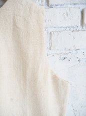 画像3: CALICO キャリコ ラウンドネックベスト ペティチャルカカラコットンカディ UJ0071 O1203 U10NR (3)