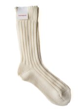 画像2: homspun ホームスパン コットンウールソックス 8245 (2)