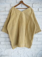 画像5: CALICO キャリコ Vネックオーバートップス天然染めペティチャルカカラコットンカディ UT1190 O1203 T17TY (5)