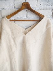 画像2: CALICO キャリコ Vネックオーバートップスペティチャルカカラコットンカディ UT1190 O1203 U10NR (2)