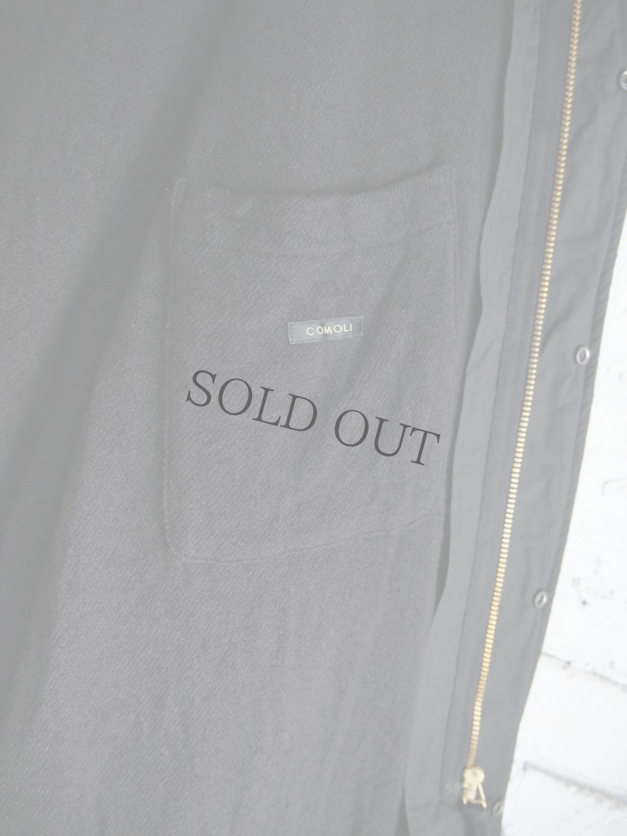 画像6: COMOLI コモリ コットンナイロンミリタリーフーデッドコート (C03-04010) (6)