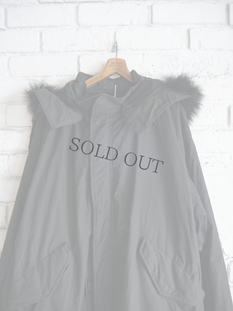 画像2: COMOLI コモリ コットンナイロンミリタリーフーデッドコート (C03-04010) (2)