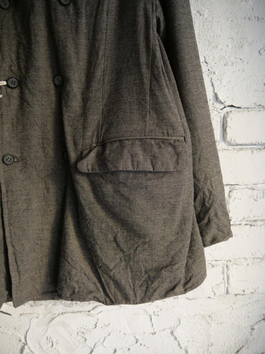 画像3: MAATEE&SONS SUPER200シャークスキン ダブルGATHERED JK  マーティーアンドサンズ  (MT5303-0005B） (3)