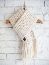 画像1: BATONER FRINGE MUFFLER SHORT バトナー フリンジマフラーショート（BN-25FI-007） (1)