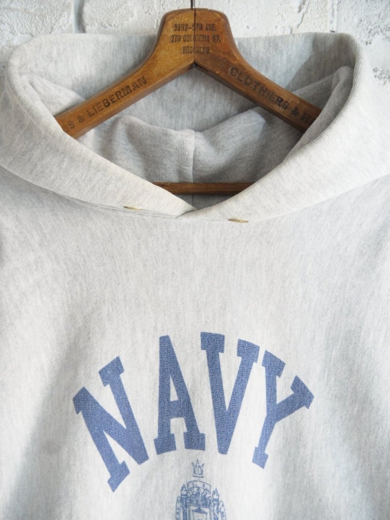 画像2: Champion REVERSEWEAVE NAVY 染み込みフーディ（M39-37）