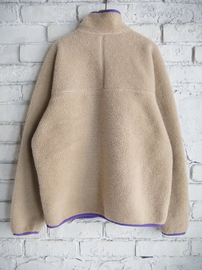 画像3: パタゴニア フリースジャケット白パープル（B10-2）