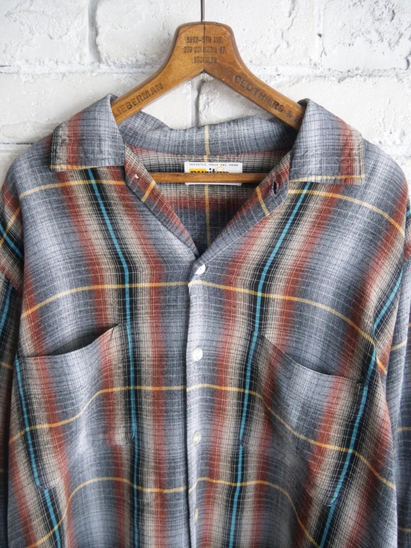 画像2: Puritan オンブレレーヨンシャツ（H12-14）