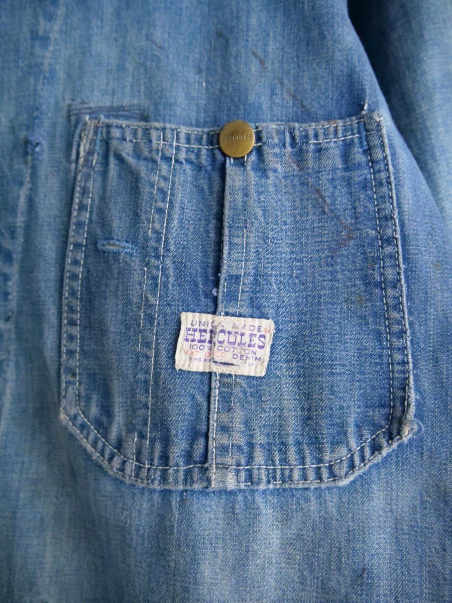 画像3: ヘラクレス  デニムカバーオール ボロ（H13-365） (3)