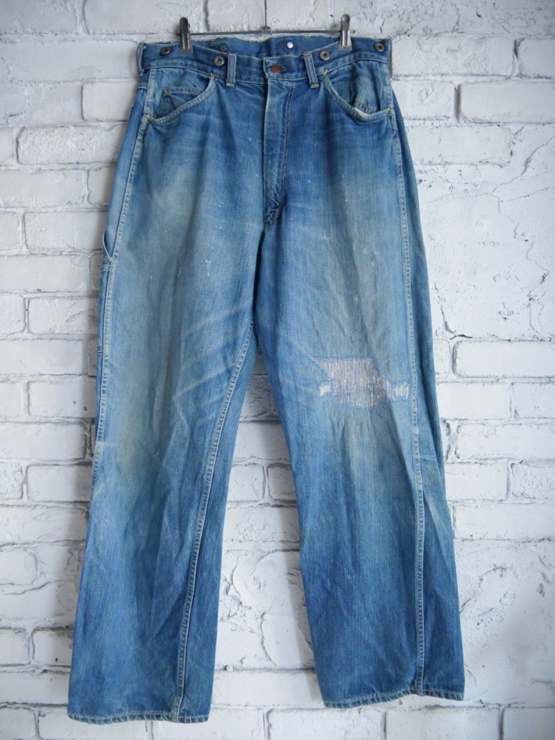 画像1: BIG MAC ペインターデニムサスペンダーボタン(K67-8)