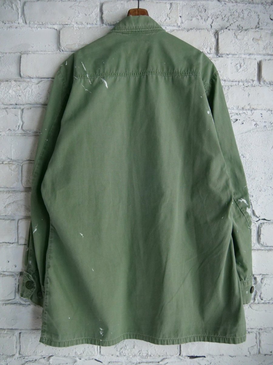 画像8: US ファティーグジャケット 3rd ペンキ (N23-3） (8)