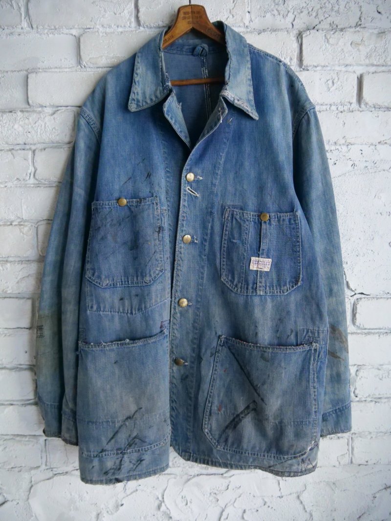 画像1: ヘラクレス  デニムカバーオール ボロ（H13-365）