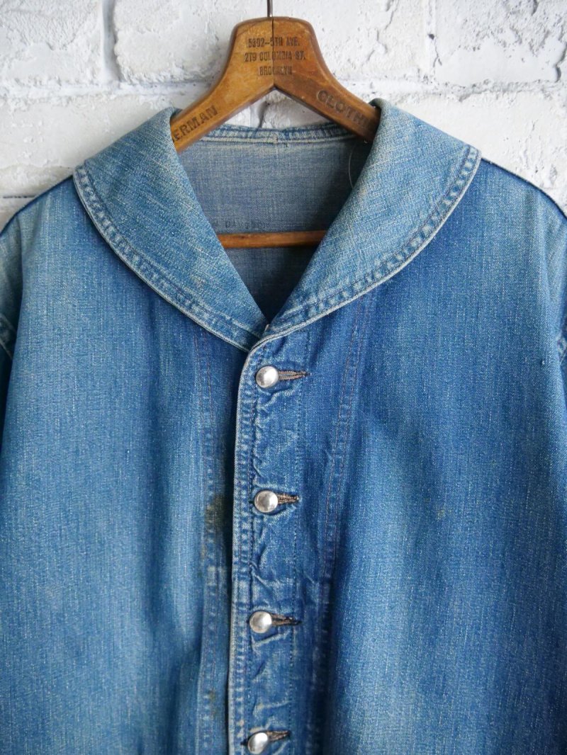 画像2: USN ショールカラーデニムジャケット(H29-3)