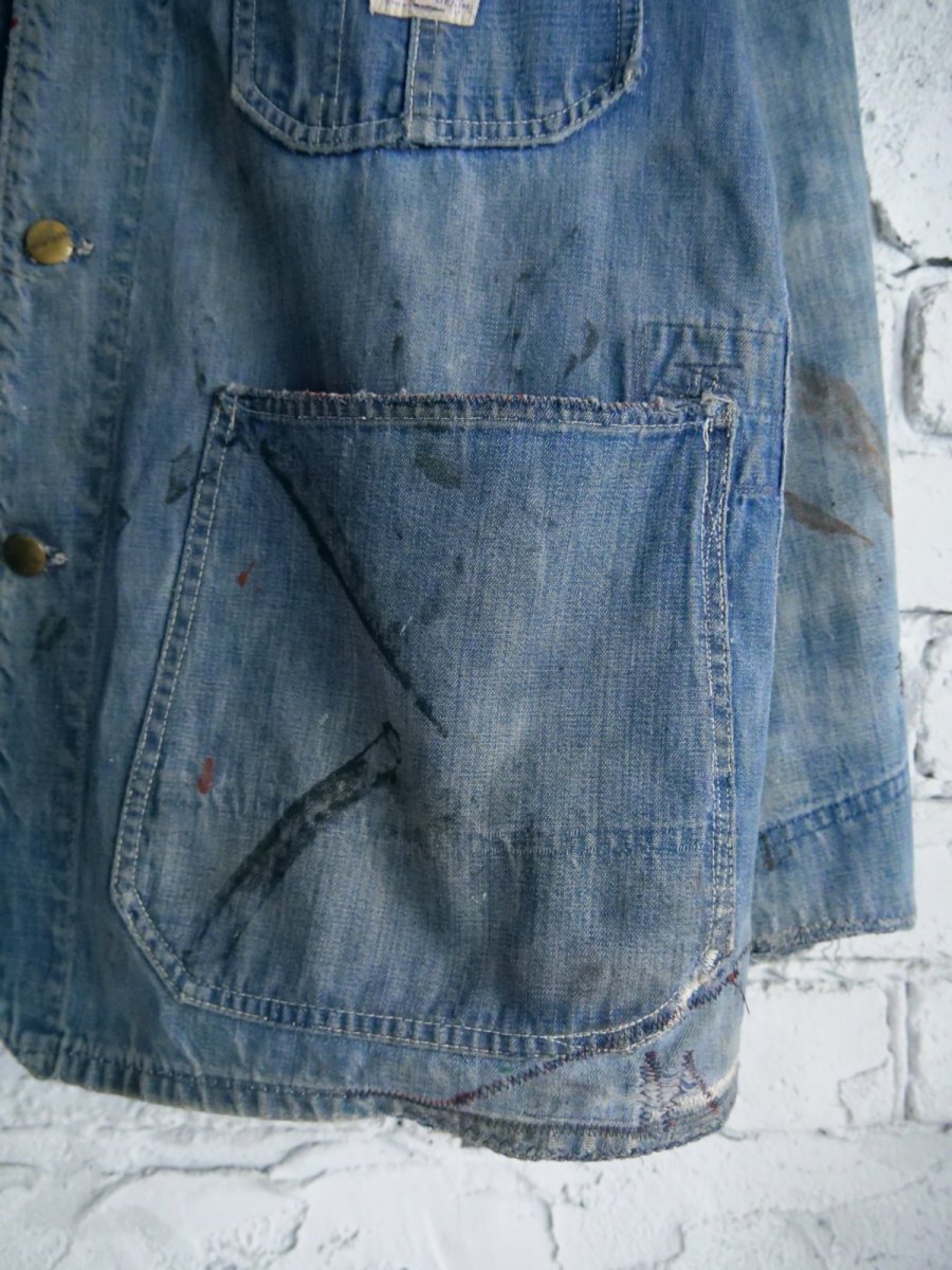 画像5: ヘラクレス  デニムカバーオール ボロ（H13-365） (5)