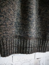 画像3: Slopeslow yak / Lamb multi ply HAND KNITTING yoke top crew neck sweater スロープスロウ ヤクヨークトップクルーネックセーター（1253001） (3)