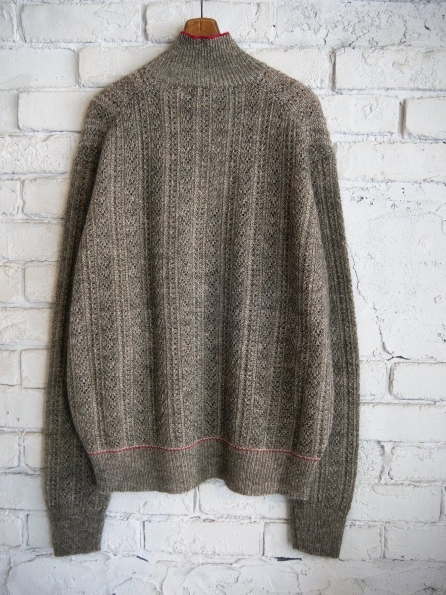 画像6: MAATEE&SONS MOHAIR CASHEMERE 透かし編み マーティーアンドサンズ モヘアカシミヤ透かし編み (MT5303-0115） (6)