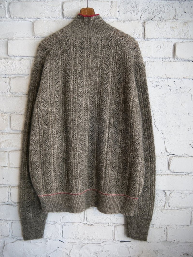 画像3: MAATEE&SONS MOHAIR CASHEMERE 透かし編み マーティーアンドサンズ モヘアカシミヤ透かし編み (MT5303-0115）