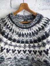 画像2: BATONER【WOMEN'S】MOHAIR NORDIC CREW NECK バトナーモヘアノルディッククルーネックニット(BN-25FL-049）● (2)