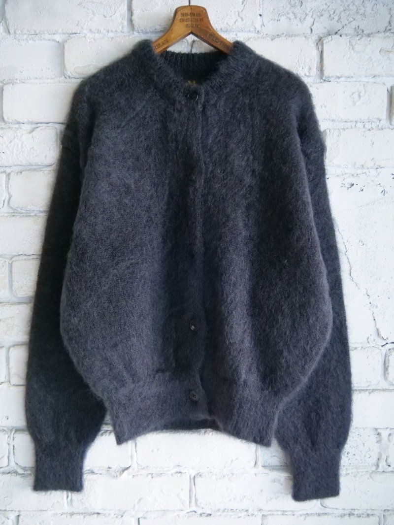 画像1: BATONER【WOMEN'S】PURE MOHAIR SHAGGY CREW CARDIGAN  バトナーピュアモヘアシャギークルーカーディガン(BN-25FL-052）●