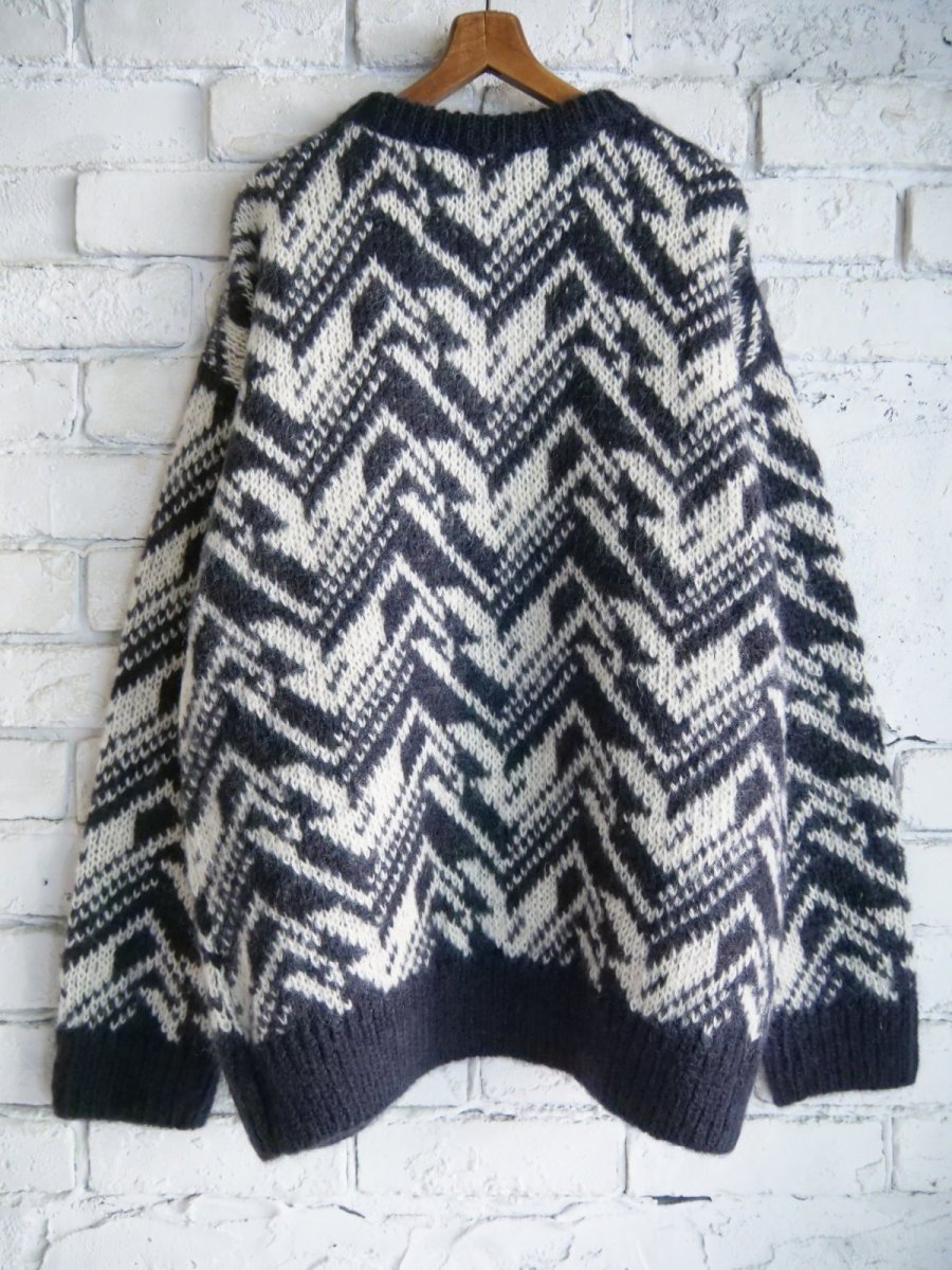 画像4: BATONER【MEN'S】SNOW MOUNTAIN JACQUARD CREW NECK バトナースノーマウンテンジャガードクルーネックニット(BN-25FM-074）● (4)