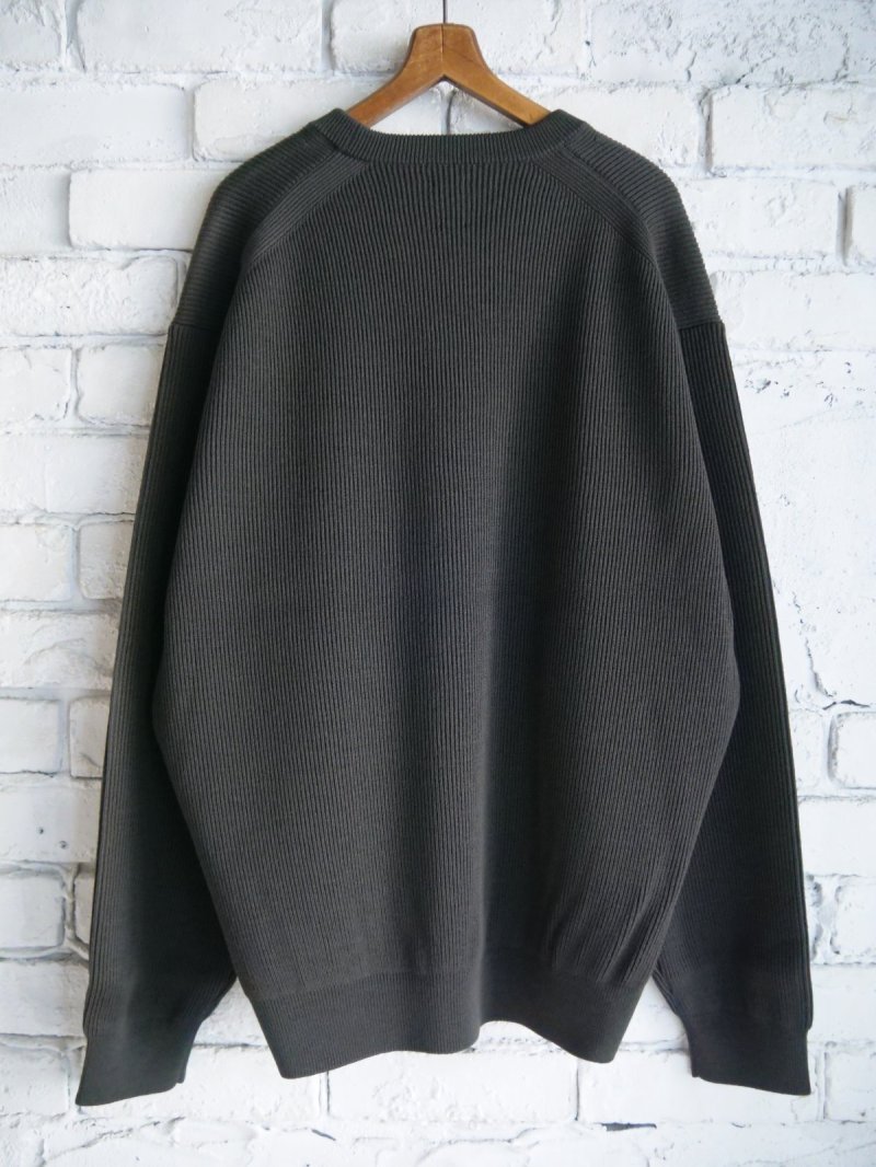 画像3: BATONER【MEN'S】SUPER HIGH TWIST WOOL CREW NECKバトナースーパーハイツイストウールクルーネックニット(BN-25FM-023）●