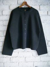 画像1: BATONER【WOMEN'S】32G SMOOTH WOOL CREW SNAP CARDIGAN バトナー32ゲージスムースウールクルーカーディガン(BN-25FL-017）● (1)