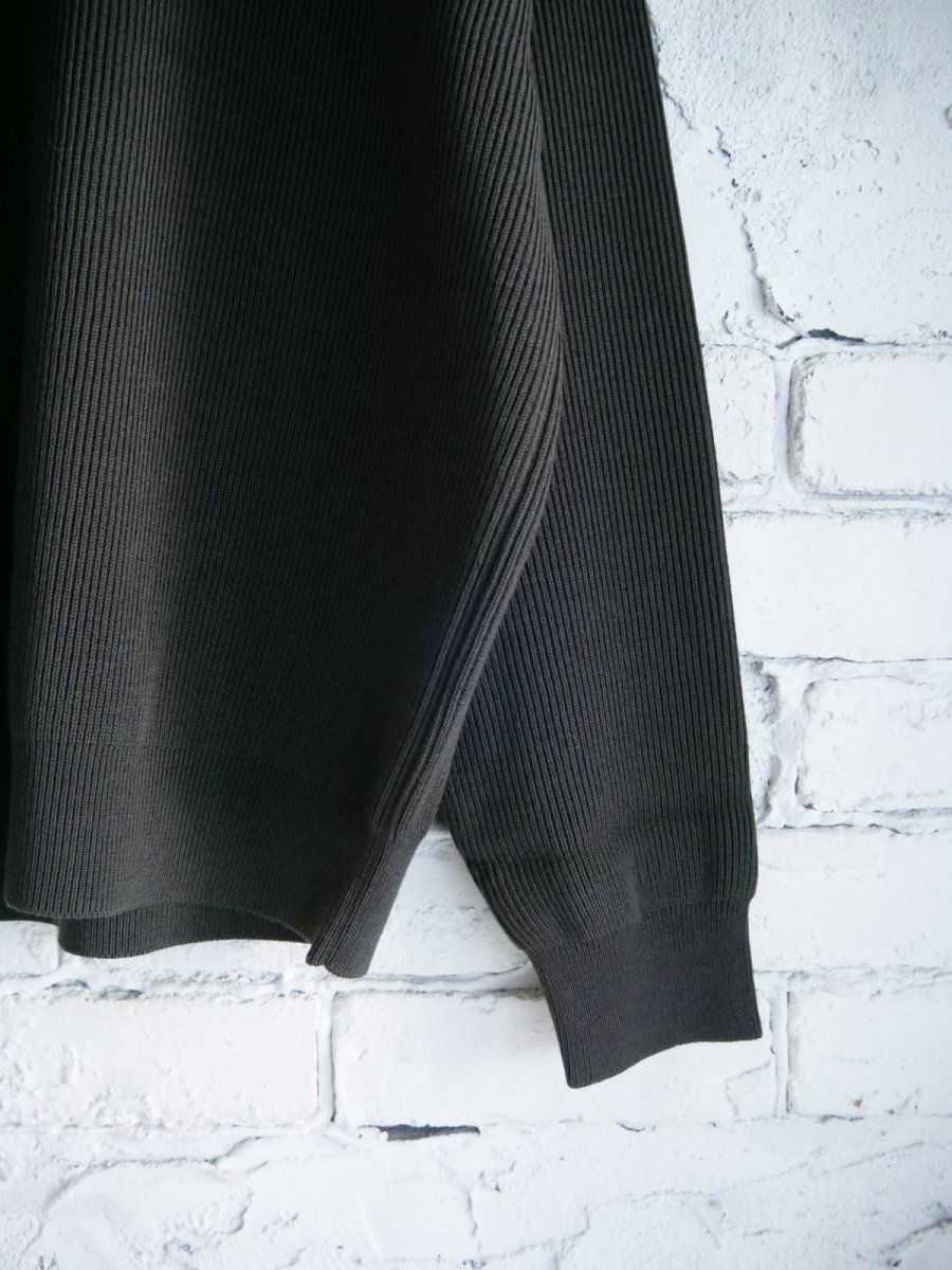 画像3: BATONER【MEN'S】SUPER HIGH TWIST WOOL CREW NECKバトナースーパーハイツイストウールクルーネックニット(BN-25FM-023）● (3)