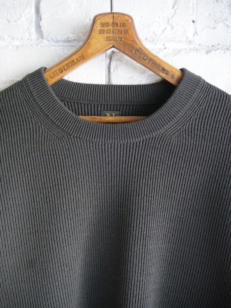 画像2: BATONER【MEN'S】SUPER HIGH TWIST WOOL CREW NECKバトナースーパーハイツイストウールクルーネックニット(BN-25FM-023）●