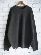 画像1: BATONER【MEN'S】SUPER HIGH TWIST WOOL CREW NECKバトナースーパーハイツイストウールクルーネックニット(BN-25FM-023）● (1)