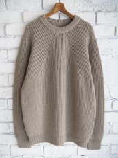 画像1: BATONER【MEN'S】SIGNATURE CREW NECK  バトナー シグネチャークルーネックニット（BN-25FM-038）● (1)