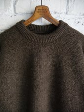 画像2: BATONER【WOMEN'S】SPREAD TENJIKU CREWNECK バトナー スプレッド天竺クルーネックニット(BN-25FL-058）● (2)