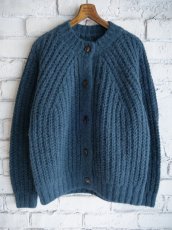 画像1: BATONER【WOMEN'S】CHUNKY FLUFFY SIGNATURE CREW CARDIGAN バトナー チャンキーフラッフィーシグネチャークルーカーディガン(BN-25FL-065）● (1)