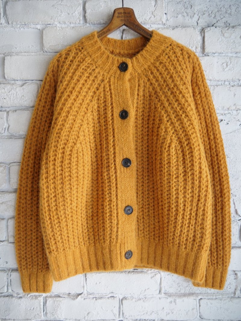 画像1: BATONER【WOMEN'S】CHUNKY FLUFFY SIGNATURE CREW CARDIGAN バトナー チャンキーフラッフィーシグネチャークルーカーディガン(BN-25FL-065)●