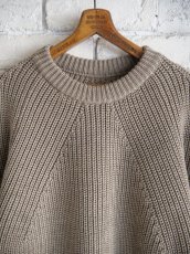 画像2: BATONER【MEN'S】SIGNATURE CREW NECK  バトナー シグネチャークルーネックニット（BN-25FM-038）● (2)