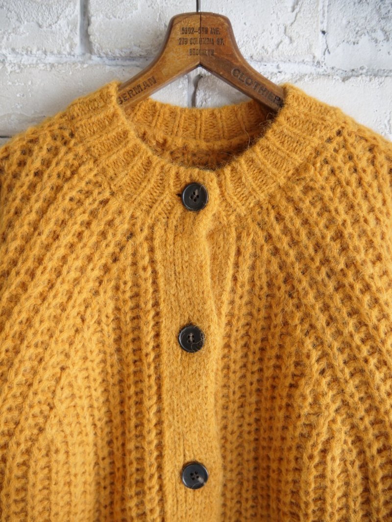 画像2: BATONER【WOMEN'S】CHUNKY FLUFFY SIGNATURE CREW CARDIGAN バトナー チャンキーフラッフィーシグネチャークルーカーディガン(BN-25FL-065)●