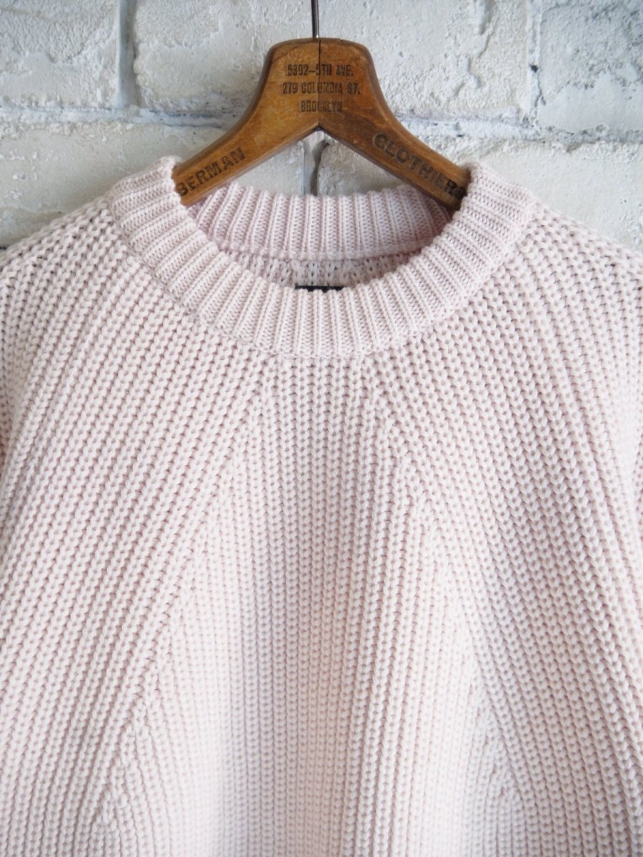 画像2: BATONER【WOMEN'S】SIGNATURE CREWNECK バトナー シグネチャークルーネックニット(BN-25FL-030）● (2)