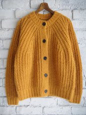 画像1: BATONER【WOMEN'S】CHUNKY FLUFFY SIGNATURE CREW CARDIGAN バトナー チャンキーフラッフィーシグネチャークルーカーディガン(BN-25FL-065）● (1)