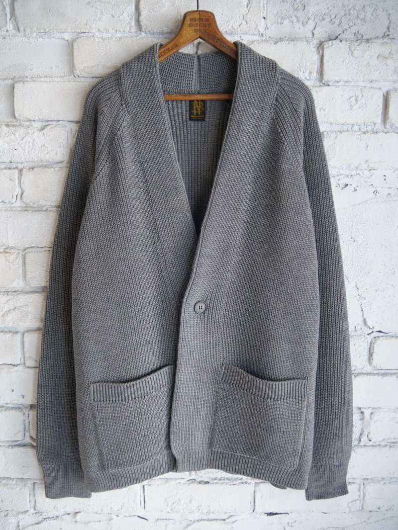 画像1: BATONER【MEN'S】SIGNATURE SHAWL COLLAR CARDIGANバトナー シグネチャーショールカラーカーディガン(BN-25FM-041)●
